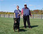 Rottweiler males 12-18 month class: 0147 Kiser Iron Lion V1-rated